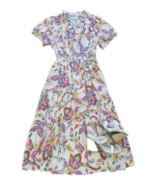 Paisley Print Midi Dress